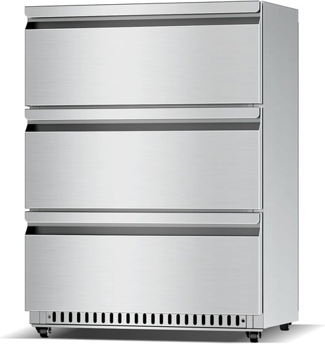 Drawer stainless steel - 3-drawer,