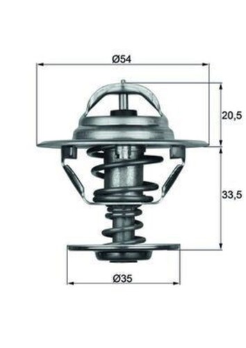 Engine thermostat mahle - engine, fits