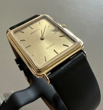 Vintage Zenith Tank Style Men Watch Gold Tone 