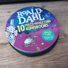 ROALD DAHL 10 AUDIOBOOKS CDS IN A ZIPPED STORAGE TIN Free p&p 