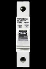 DORMAN SMITH 20 AMP CURVE B 10kA MCB CIRCUIT BREAKER AS20B