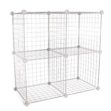 4 Cube Wire Storage Shelves