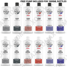 Nioxin Hair System Shampoo Cleanser Conditioner 1 2 3 4 5 6  300 / 1000 ml