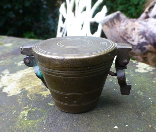 Antique bronze nesting cup - nesting,