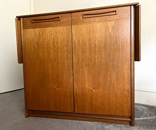 Plan teak cabinet bar - plan,