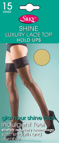 Silky shine lace tops hold - shine,
