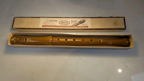 Vintage adler wooden recorder - adler,