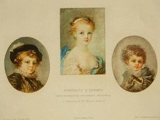 Mezzotint etchings by