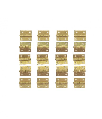 Dolls house small brass butt - small,