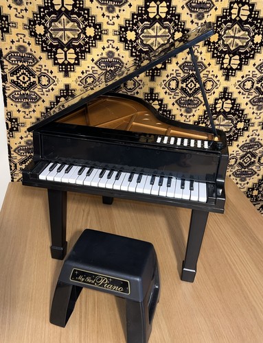 Kids black grand piano - black,