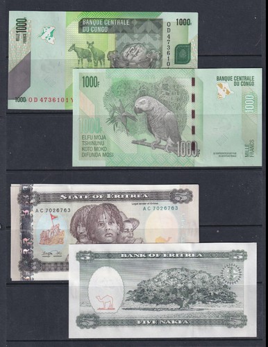 Worldwide aunc unc banknotes - 5, aunc/unc