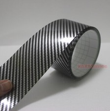 Self Adhesive Tape Vehicle 2D Glossy Black Carbon Fiber Vinyl Wrap Sticker VL