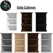 Modern Side Cabinet Home Storage Shelf Organiser Unit Engineered Wood vidaXL