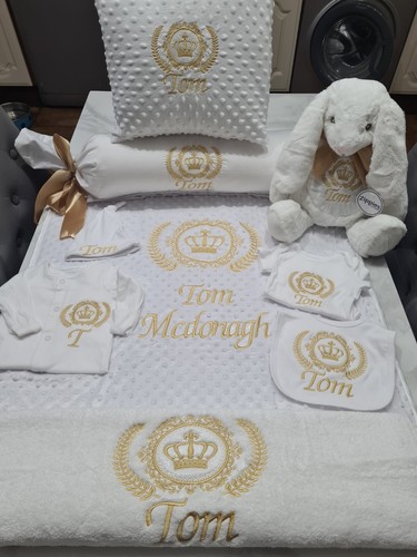 Personalised embroidered baby