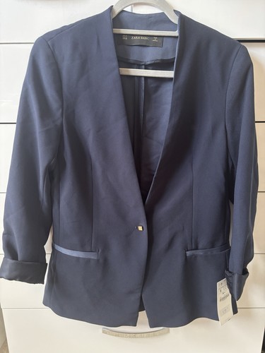 Zara navy blazer jacket - blazer,