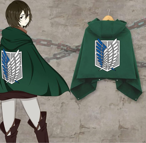 Green hooded cape cloak one - cloak,