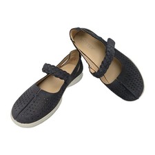 HOTTER QUAKE II Shoes UK 4 EU 37 Dark Blue Extra Wide Fit Mary Jane Used Once 