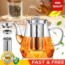 1L Glass Teapot Heat Resistant