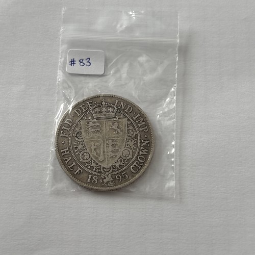 1895 half crown - crown, queen