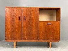 Vintage Danish Teak Sideboard Retro 1960s Shelving Cabinet EB10671 MWOO