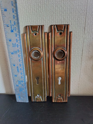 Genuine art deco door - deco, plates
