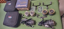 OKUMA EPIX PRO EPB 50 X 2 FISHING REELS PLUS 4 SPARE SPOOLS