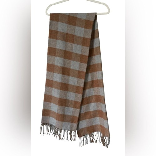 Zara plaid scarf brown and - in,