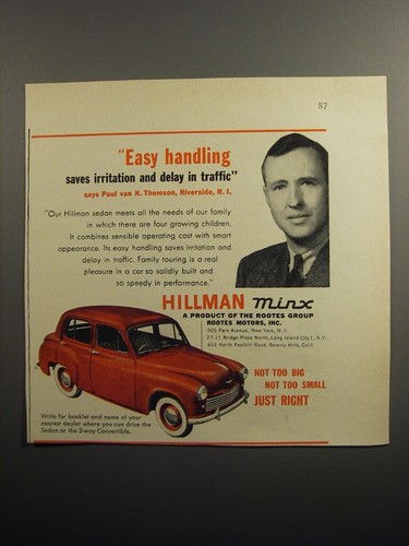 1951 hillman minx car - 1951,
