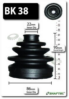 Shaftec front outer boot - front,