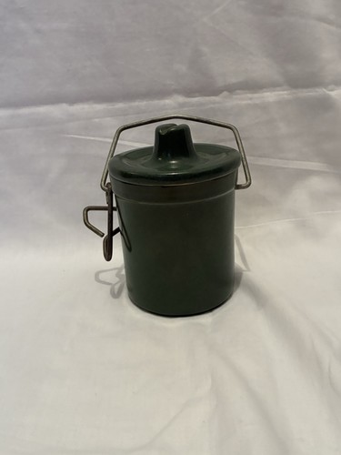 Vintage green glazed stoneware - green,