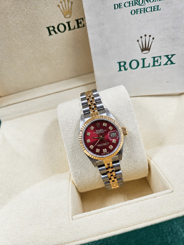 Ladies steel gold rolex - steel,
