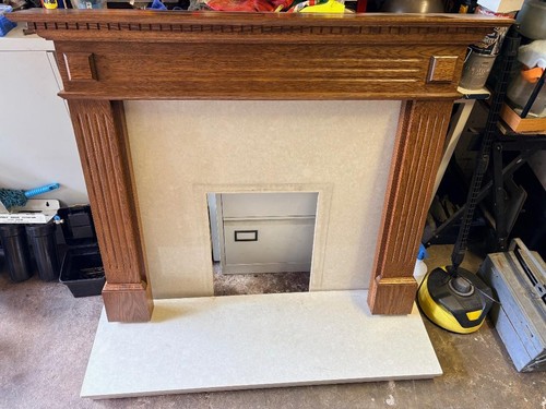 Solid oak adams style fire - adams,