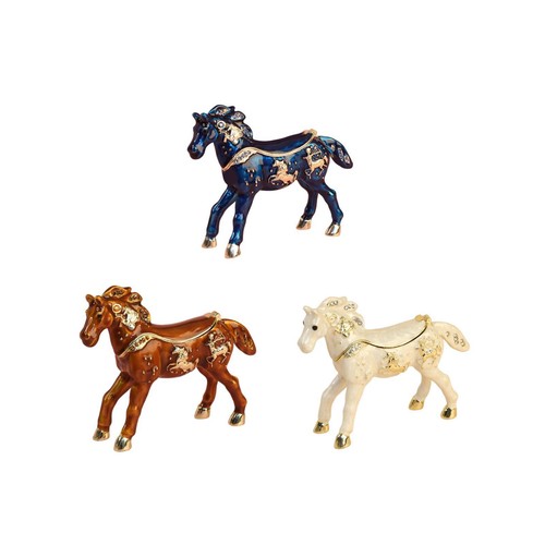 Enameled jewelry box organizer - enameled,