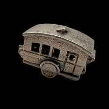 Vintage Silver Charm – Gypsy Caravan or Wagon – Estate Collection