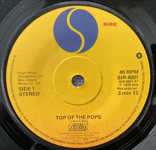 The rezillos top - rezillos,