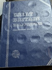 Whitman Halfpenny Folder With  17 Coins