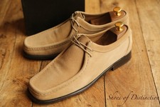 Gucci Tan Beige Suede Derby Shoes Men's UK 10 US 11 EU 44 E