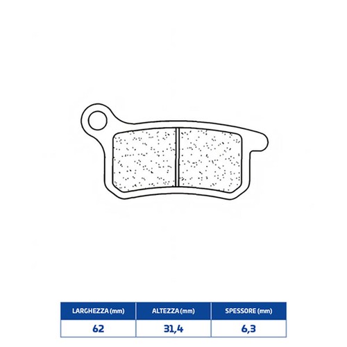 Sintered rear brake pads - sintered,