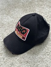 Dsquared2 Men's Baseball Cap Black/Red DSQ 64 Brothers 95 Used