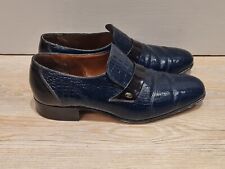 grenson men Blue Crocodile