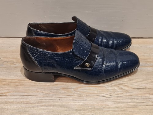 Grenson men blue crocodile - men,