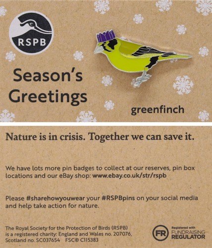Rspb pin badge niic - badge,