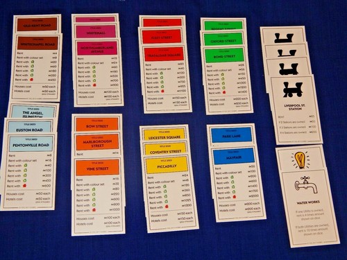 Monopoly cards traditional - monopoly,