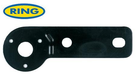 Single towbar mounting plate - mounting,