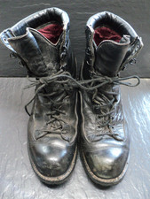 Matterhorn USA 1990s Leather High Combat Boots UK11 Black GoreTex Vibram