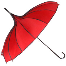 Walking Umbrella Pagoda Red