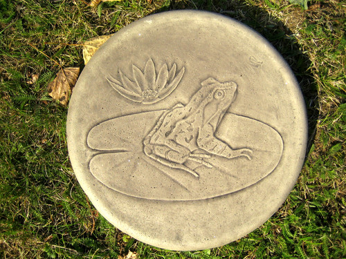 Garden stepping stones frog - stepping,