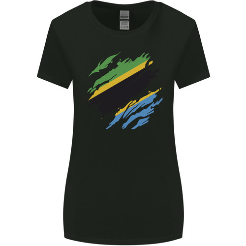 Torn tanzania flag - tanzania, tanzanian