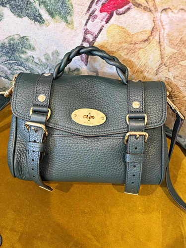 Mulberry alexa green - mulberry, pebbled
