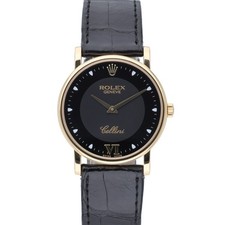 Rolex Cellini 5115/8 with 32mm 18ct Yellow Gold case and Black dial. Excellen...